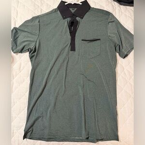 State & Liberty Men's Polo Shirt with Black Accents